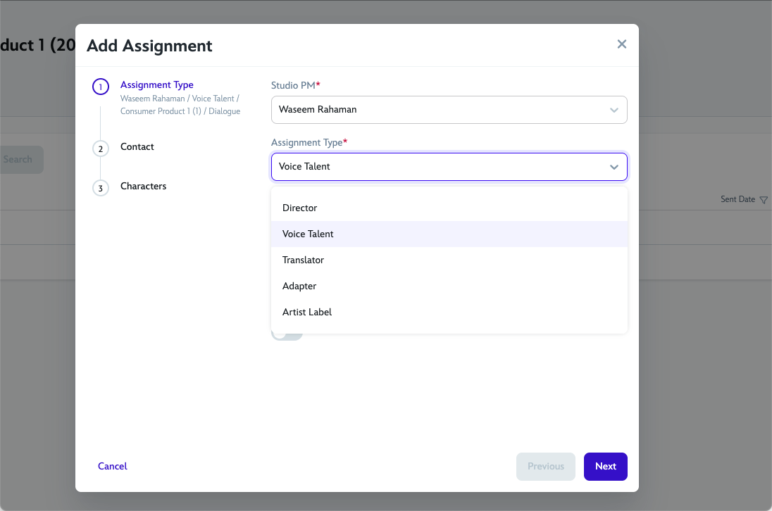 Add Assignment Contract