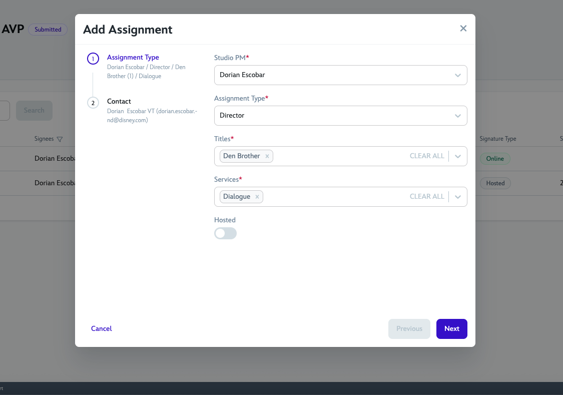 Add Assignment Step 1
