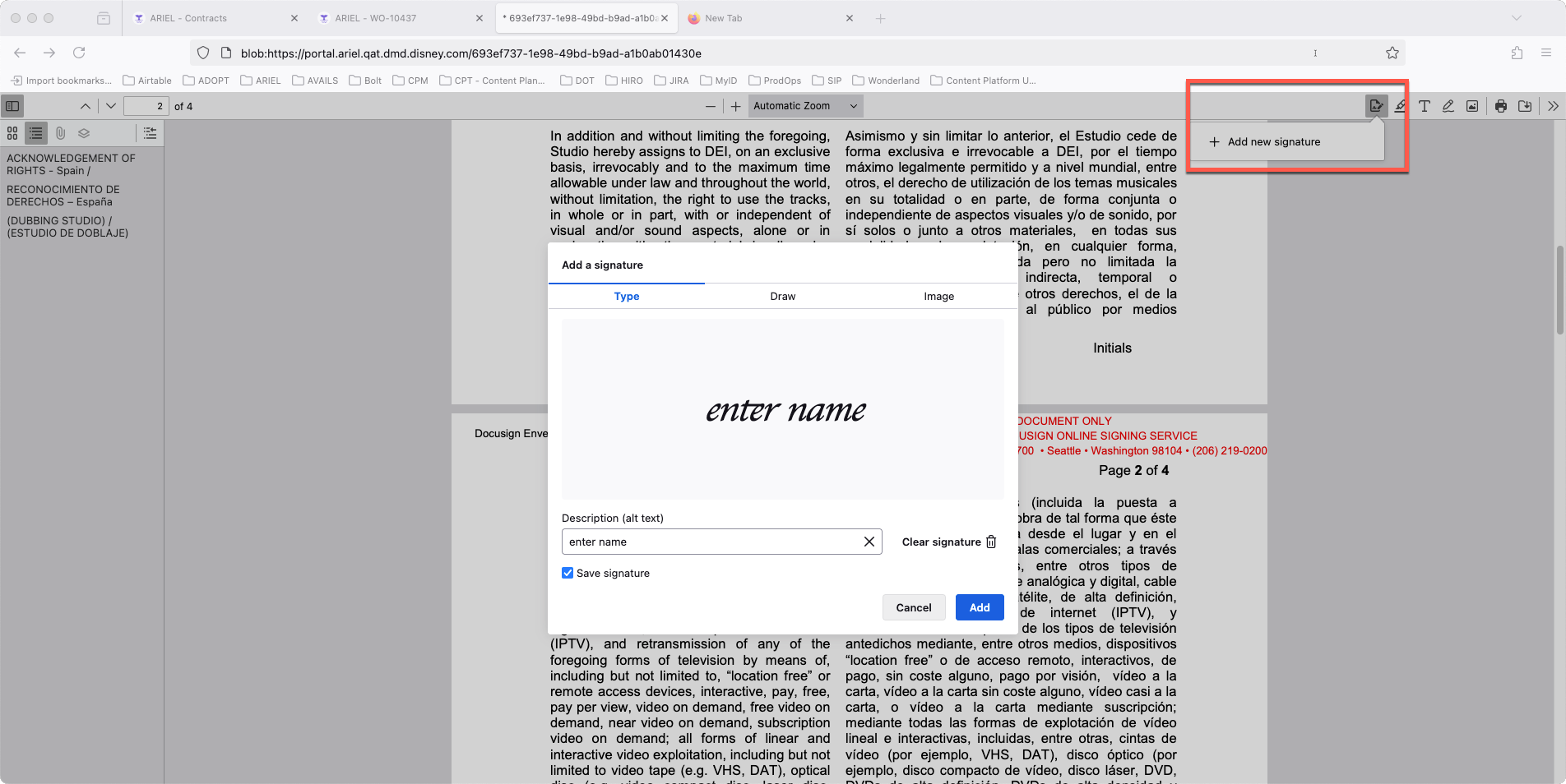DocuSign Signature DocuSign Signature